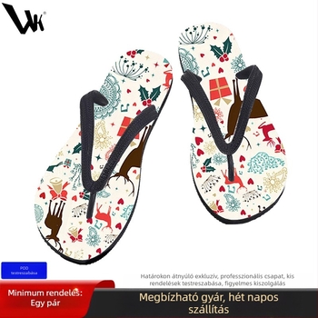Férfi nyári flip-flopok, csúszásmentes EVA talppal, nyitott ujjal, textil felsőrésszel, strand és szabadidő használatra