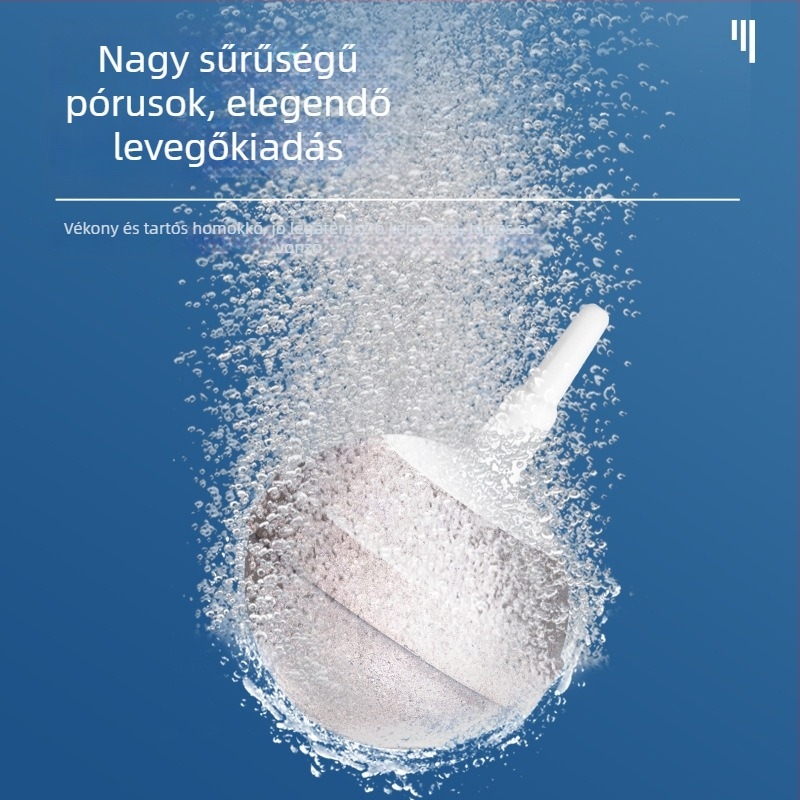 Yinuo Nano oxigénbuborék akváriumkő, kompatibilis oxigénpumpával, atomizáló diffúzor tropikus és dísz halakhoz