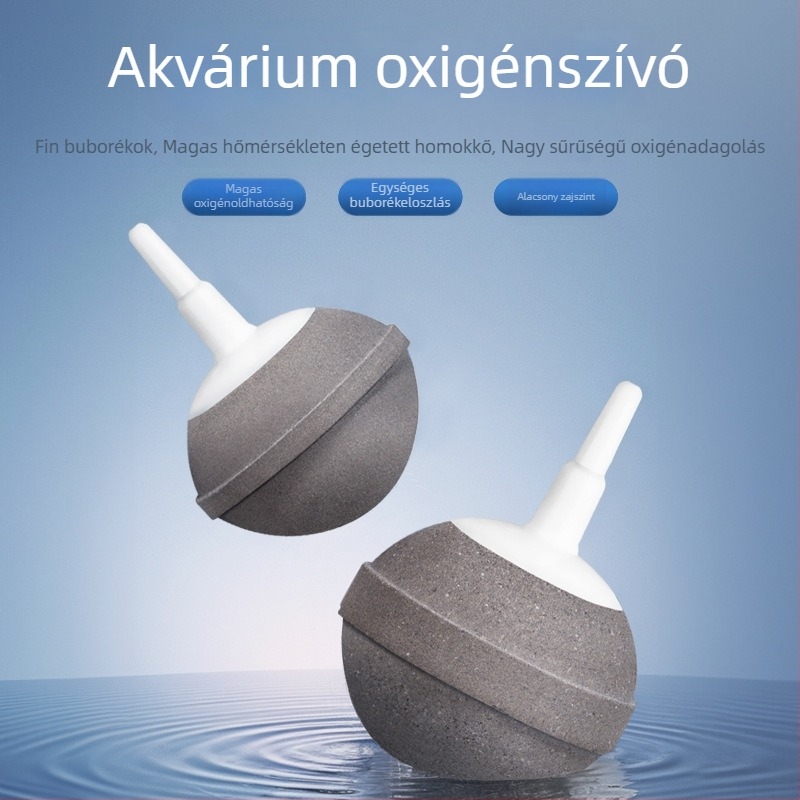 Yinuo Nano oxigénbuborék akváriumkő, kompatibilis oxigénpumpával, atomizáló diffúzor tropikus és dísz halakhoz