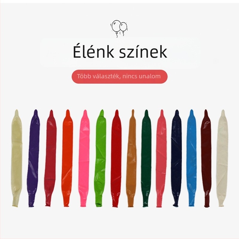 Latex mágikus lufi hosszú csíkkal és állati formájú, szőtt virágokkal — Yugang, logónyomtatás elérhető