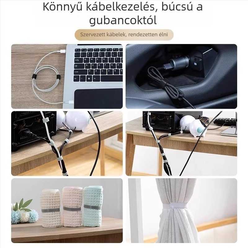 Velcro kötőszalag kötegítéshez és rögzítéshez — újrahasználható, ragasztó zárás, márka Friendly