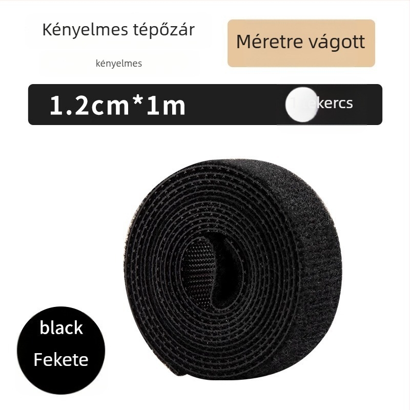 Velcro kötőszalag kötegítéshez és rögzítéshez — újrahasználható, ragasztó zárás, márka Friendly