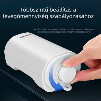 Akvaris oxigénpumpa, rendkívül csendes, otthoni használatra, kompakt, nagy teljesítményű, két vagy négy kimenettel