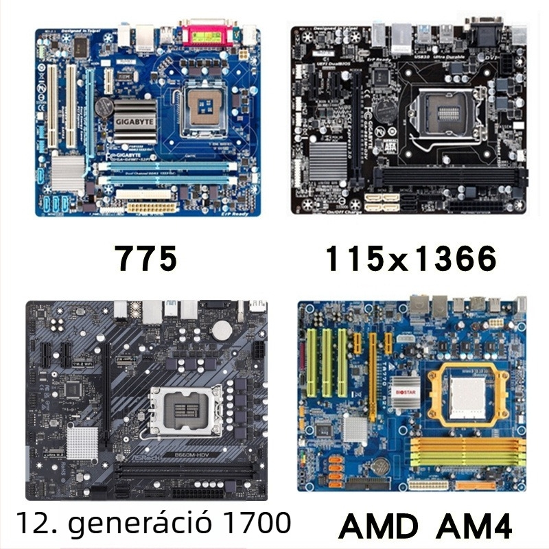 CPU hűtő radiátor réz- és alumínium ötvözetből, hőcsövek: 2/4/6, hidraulikus csapágy, 2000 RPM, zaj 25 dB