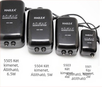 Hailey Csendes akváriumi oxigénpumpa, kis méretű légpumpa ACO5503/5504/5501/5505
