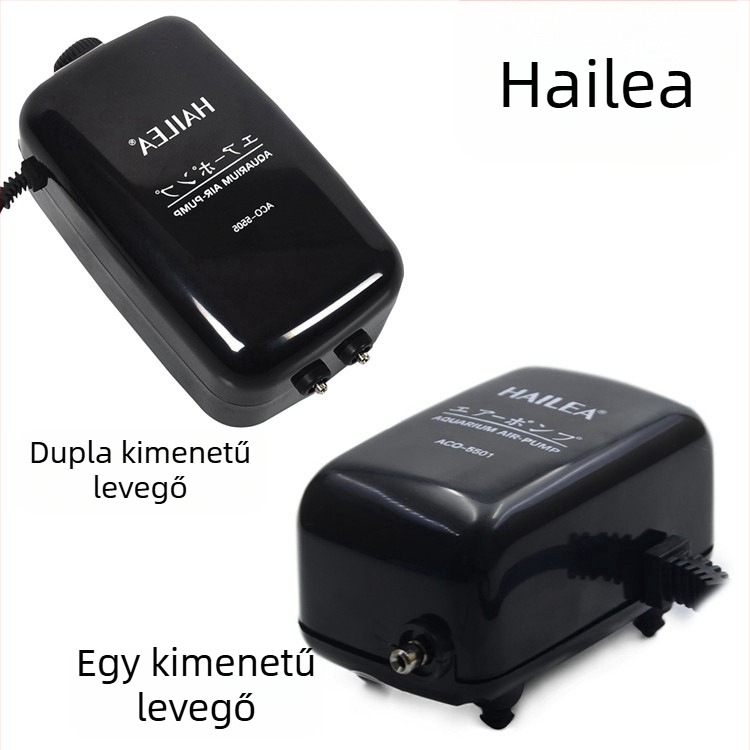 Hailey Csendes akváriumi oxigénpumpa, kis méretű légpumpa ACO5503/5504/5501/5505