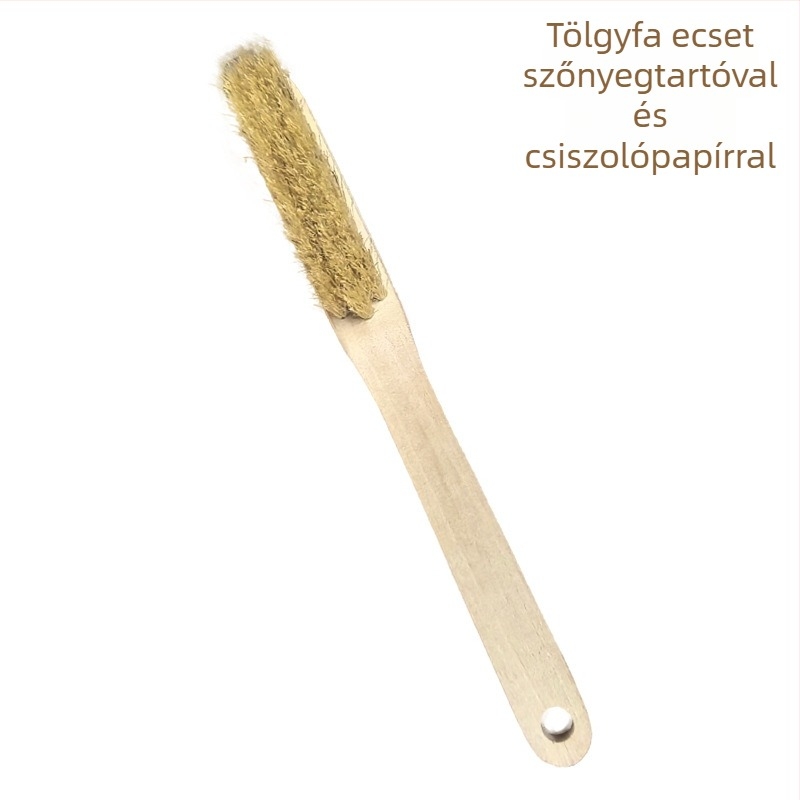 Mászó ecset logónyomtatással, bükkfa nyéllel és vaddisznó sörtékkel