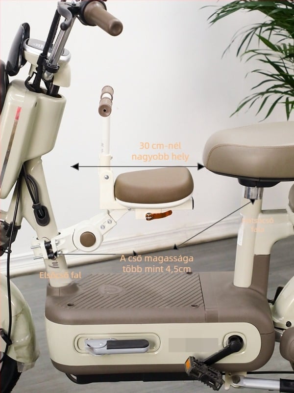 Villanyos jármű nyerege, elsőre szerelt gyerekülés, márka Fair, modell 666, termékkód JZ666