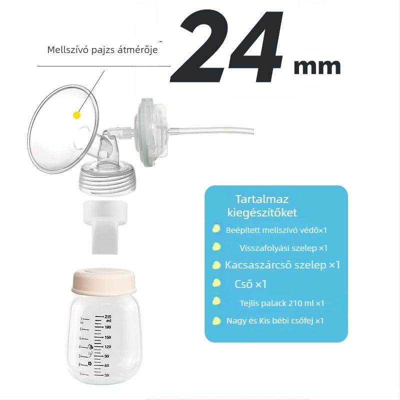 S1-kompatibilis elektromos szoptatási pumpa kiegészítő készlet: duckbill valve, horn cover, bottle isolation valve