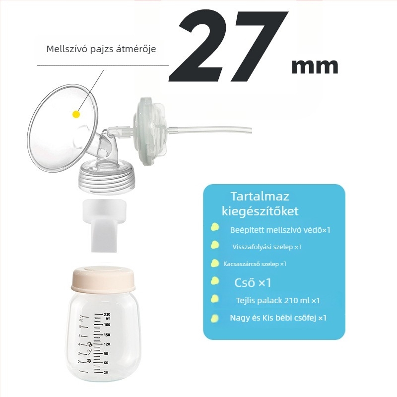 S1-kompatibilis elektromos szoptatási pumpa kiegészítő készlet: duckbill valve, horn cover, bottle isolation valve