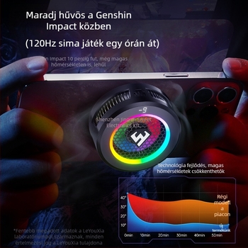 Intelligens hőmérséklet-szabályozású hűtőradiátor mobiltelefonokhoz és táblagépekhez digitális LED kijelzővel