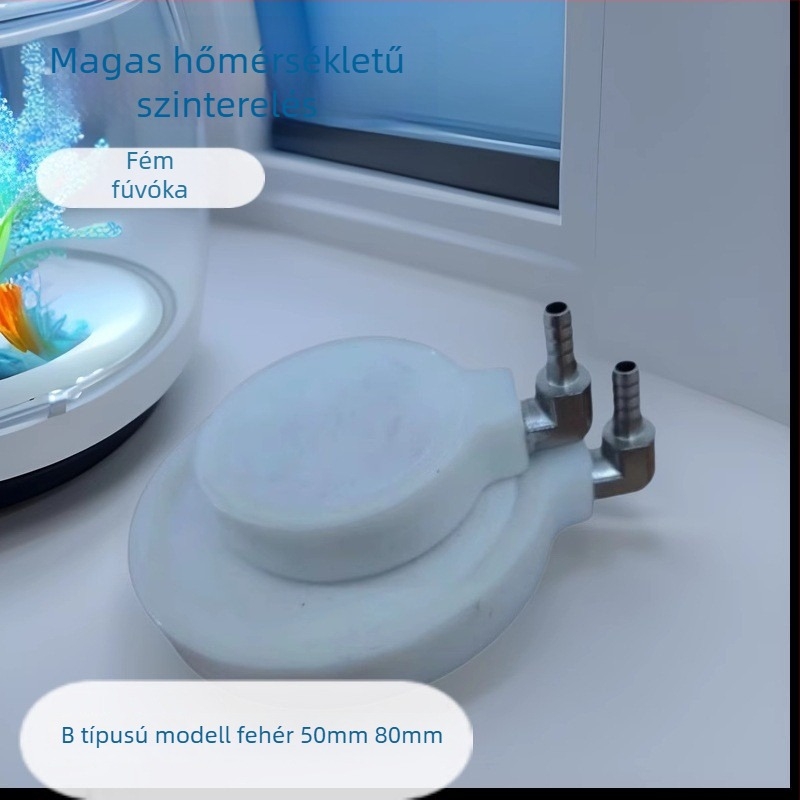 Nano finom buboréklap akváriumi oxigénellátáshoz csendes fémcsatlakozóval – buborékkő, típus B