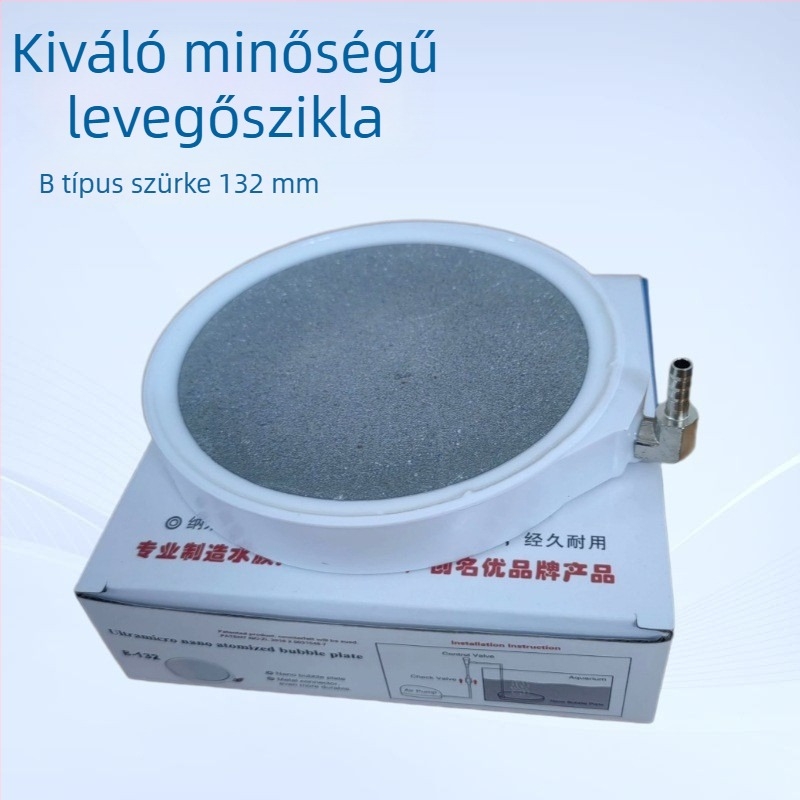 Nano finom buboréklap akváriumi oxigénellátáshoz csendes fémcsatlakozóval – buborékkő, típus B