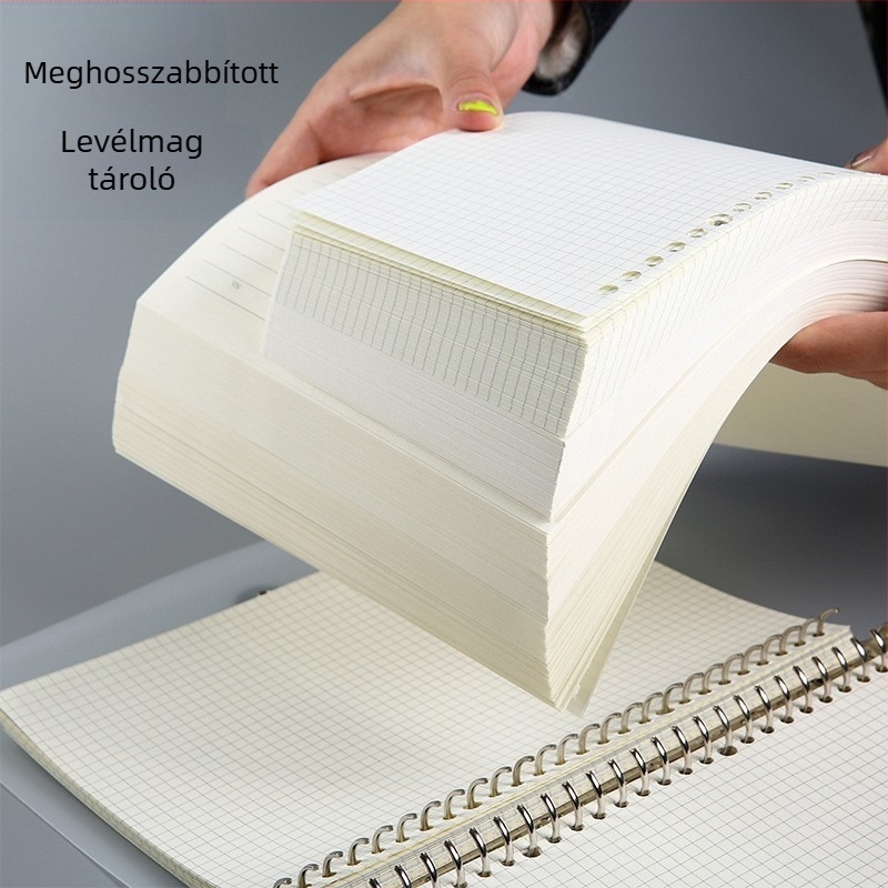 Loose-leaf betét gyűrűs noteszhez, B5, 60 lap, 20-26-30 lyuk, belső oldal papírból, logónyomás engedélyezett