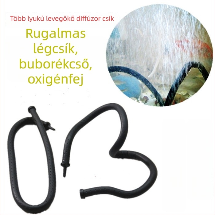 Akvarisztikus levegőztető készlet: buborékszalag, difúzorcsík, oxigénellátó csík, buborékcső, légkő és vízfüggöny cső