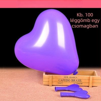 Latex szív alakú lufi nyomtatott logóval – Huajin, esküvői és parti dekoráció