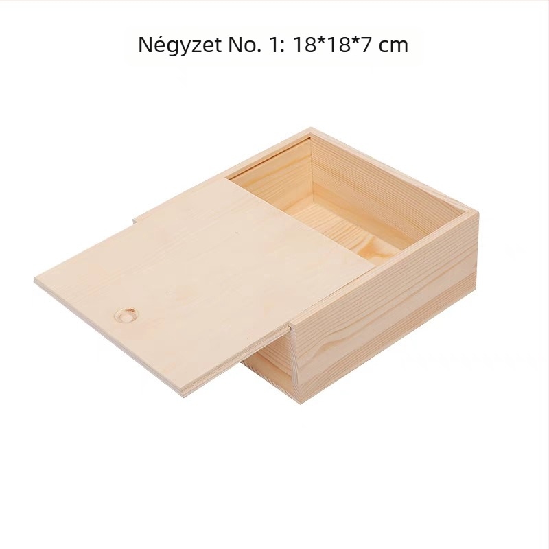 LG628 Fa tároló doboz, természetes fa, átlátszó fedél, logó nyomtatás elérhető, ezüst forró nyomtatás, csomagoló doboz