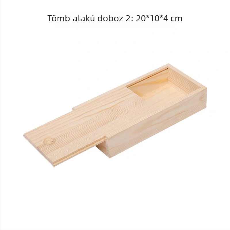 LG628 Fa tároló doboz, természetes fa, átlátszó fedél, logó nyomtatás elérhető, ezüst forró nyomtatás, csomagoló doboz