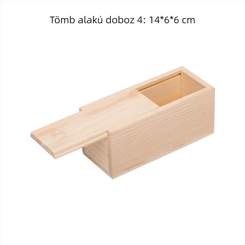 LG628 Fa tároló doboz, természetes fa, átlátszó fedél, logó nyomtatás elérhető, ezüst forró nyomtatás, csomagoló doboz