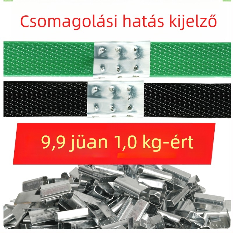 Nylonból készült csomagoló csat, termékkód Jzw668048286956, húzószilárdság 246,9 kg, kartoncsomagoláshoz