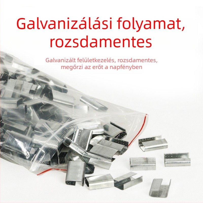 Nylonból készült csomagoló csat, termékkód Jzw668048286956, húzószilárdság 246,9 kg, kartoncsomagoláshoz