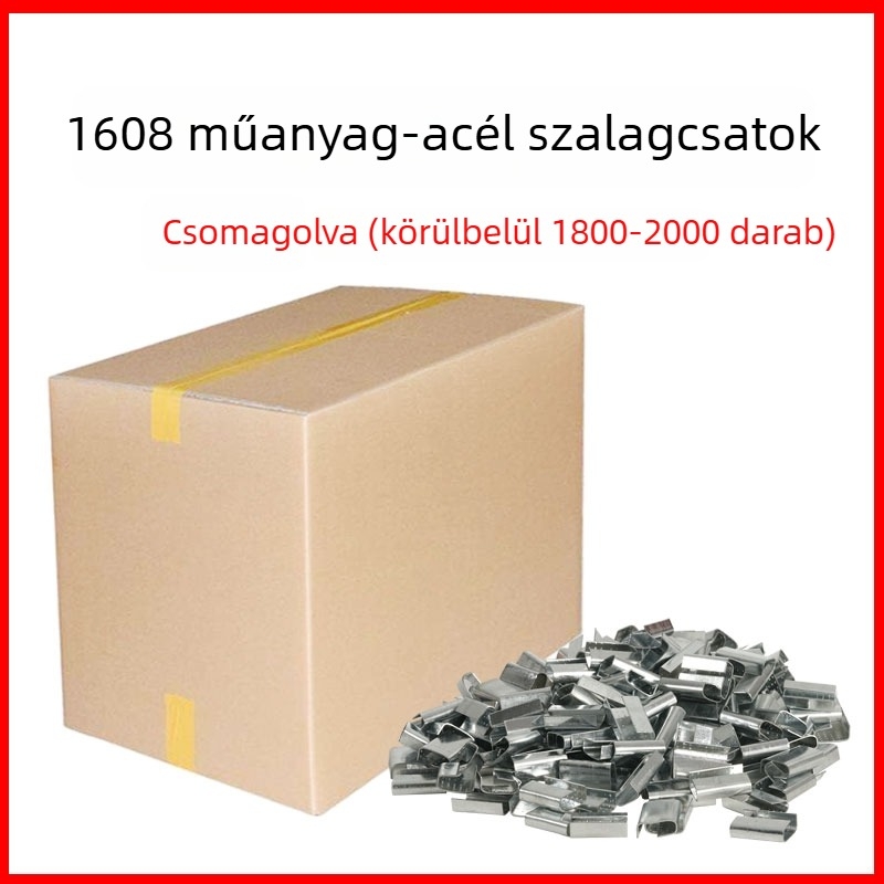 Nylonból készült csomagoló csat, termékkód Jzw668048286956, húzószilárdság 246,9 kg, kartoncsomagoláshoz