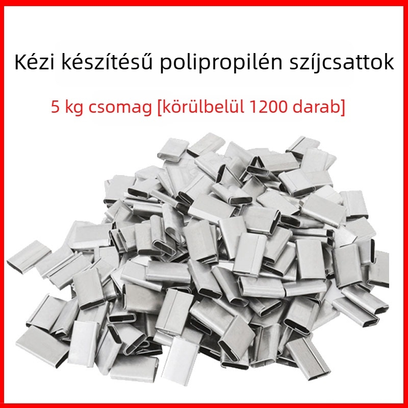 Nylonból készült csomagoló csat, termékkód Jzw668048286956, húzószilárdság 246,9 kg, kartoncsomagoláshoz