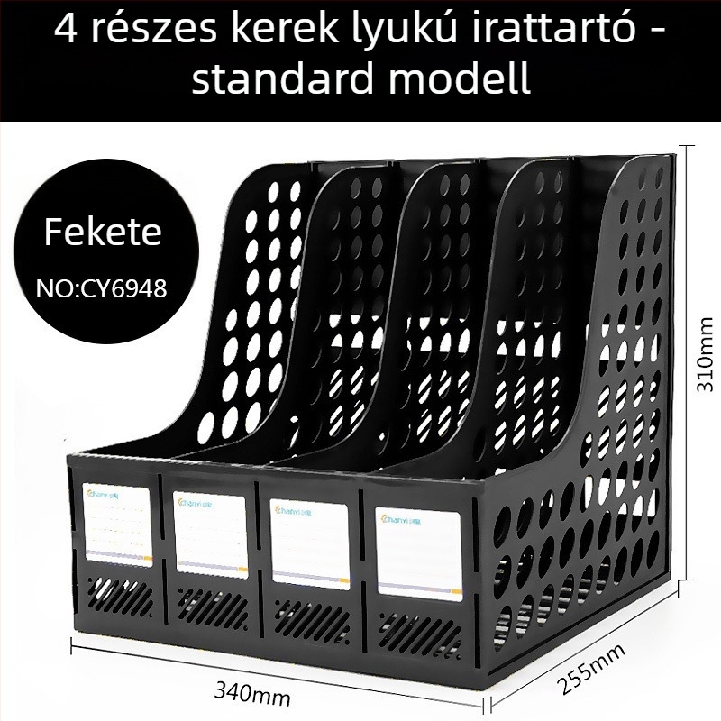 Erősített asztali iratrendező A5-ös méretű dokumentumokhoz