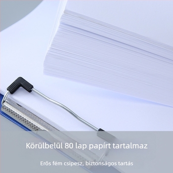 Rich Eight A4 Mappa klipszel és írófelülettel, vastag dokumentum mappa értekezletekhez, irodai kellékek