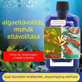 Akvarisztikai algamentesítő – eltávolítja a zöld és barna algákat, filamentous algákat és fekete algákat; víztisztító hatás; tömeg 200-1000 g