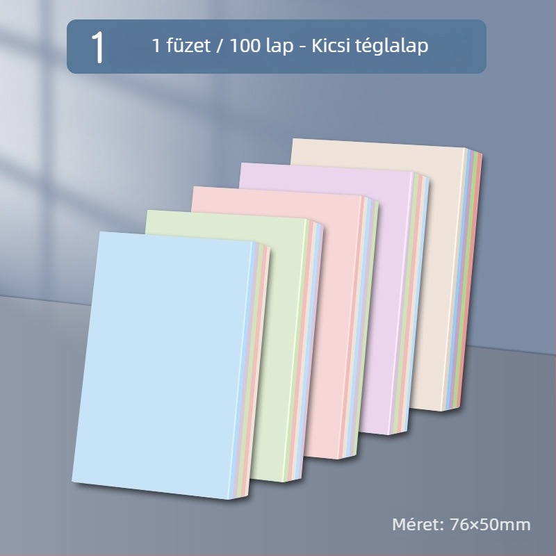 Ragasztós jegyzetek hosszú indexcsíkok – 100 oldal, vastag papírral borított, 0.044 kg, alapcsomagolás, Chuangyi