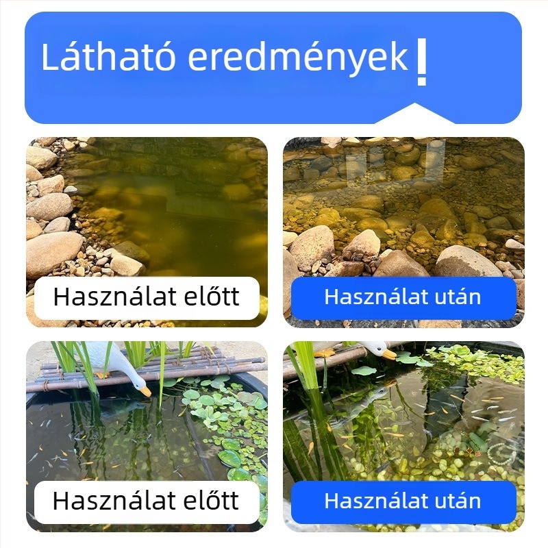 Jiasheng Algamentesítő halastóhoz és akváriumokhoz – eltávolítja a zöld algákat, moha, barna algát és duckweed