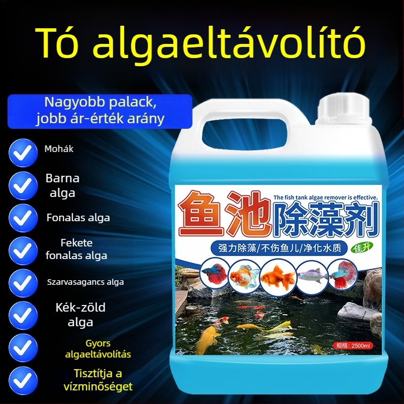 Jiasheng Algamentesítő halastóhoz és akváriumokhoz – eltávolítja a zöld algákat, moha, barna algát és duckweed