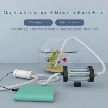 Akváriumi vízcserélő pumpa ürülék szívóval, elektromos tisztítással és homok mosásával