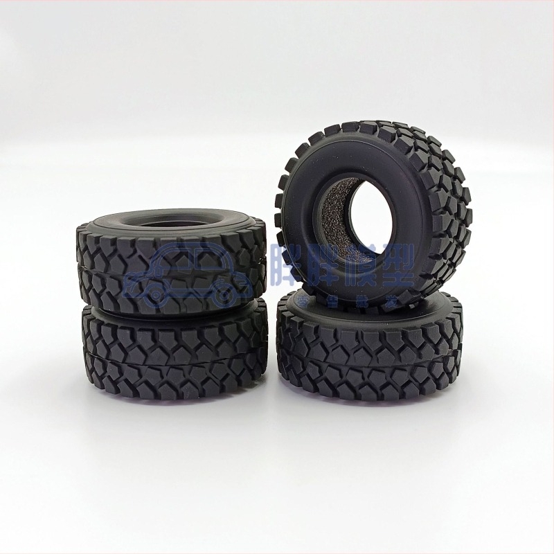 Axial SCX24 szélesített kerékcsap készlet (4 db) – műanyagból, kompatibilis a távirányítóval, szivacs a csomagban, logóval testre szabható