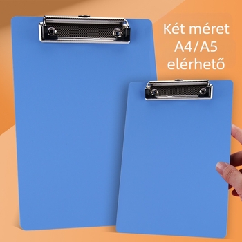 A4-es méretű műanyag irattartó, lapos csipesz – modell H8109b