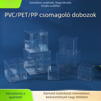 Átlátszó PVC kozmetikai csomagoló doboz fedéllel | PVC/PET/PP műanyag | falvastagság 1-3 mm | testreszabható
