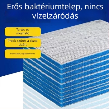 6D szűrőpamut akváriumhoz, magas sűrűségű szűrőpárna, 100×120 cm, újra tisztítható