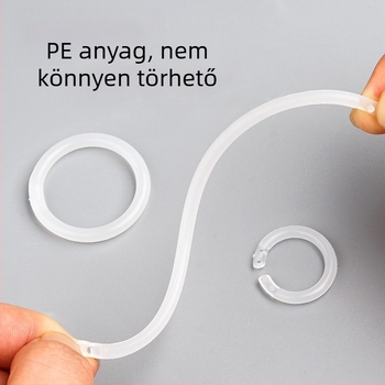 PP műanyag lyukasztó és kapcsos gyűrűk kézi naplóhoz