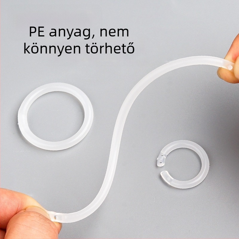 PP műanyag lyukasztó és kapcsos gyűrűk kézi naplóhoz