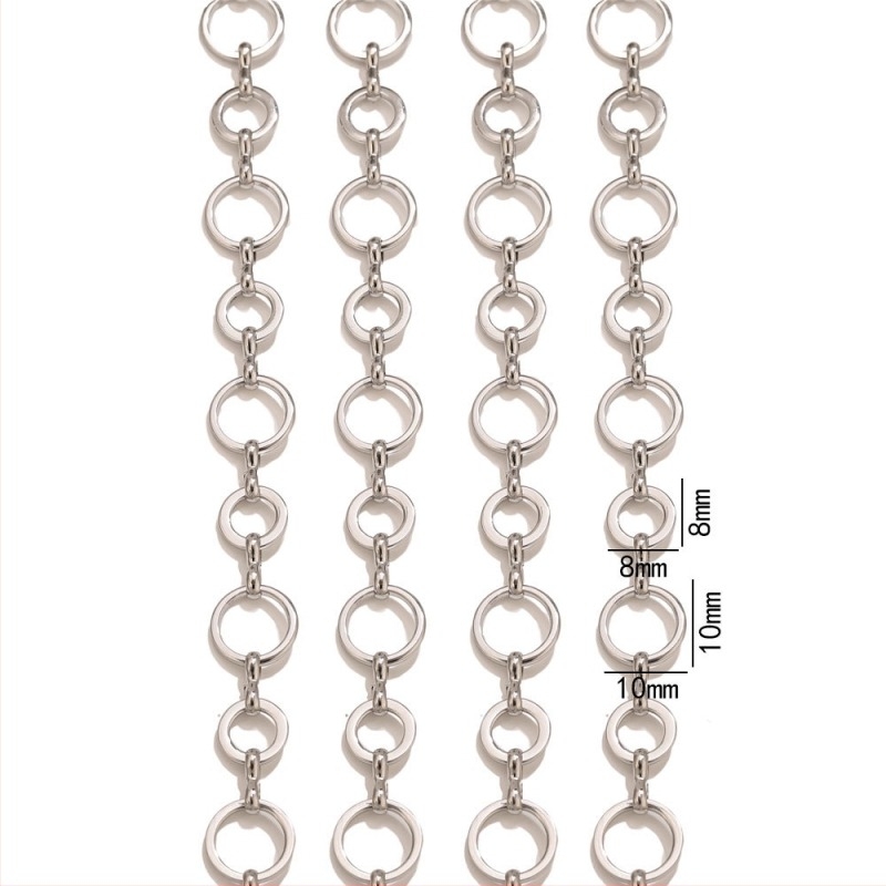 O alakú rozsdamentes acél lánc – Szabványos lánc, Elektrolitikus fényesség, Chenying Jewelry, Testreszabható