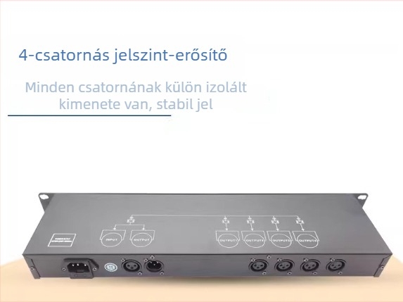 DMX jel erősítő és elosztó a színpadi világításhoz MX512 — 4/8 csatornás, Beam PAR fény transzceiver, márka Fuli