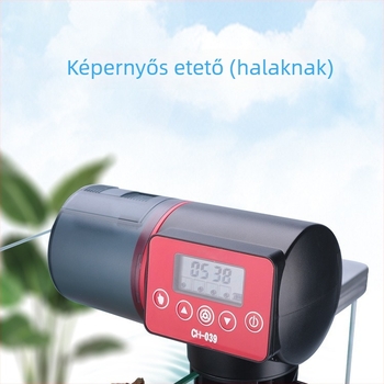 Intelligens időzítővel ellátott akváriumi automata etető – nagy kapacitású aranyhal etető