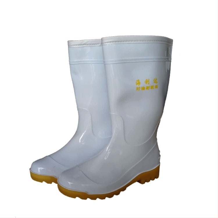 Férfiaknak szóló magas szárú esőcsizma melegített pamut velúr bélés, hideg elleni védelem, PVC vízálló