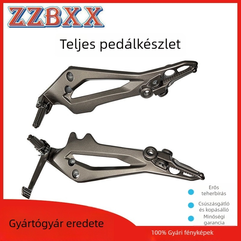 Motorkerékpár lábpedálok Vento Tornado250 és Rocketman250 | Alumíniumötvözet | Hátsó pedál | Porfestett bevonat