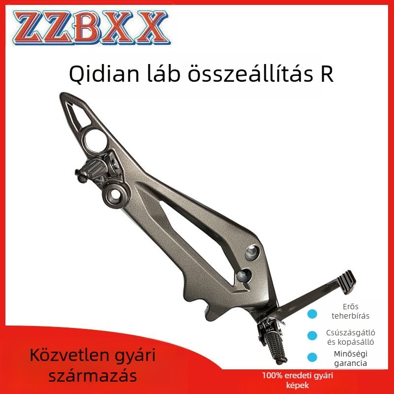 Motorkerékpár lábpedálok Vento Tornado250 és Rocketman250 | Alumíniumötvözet | Hátsó pedál | Porfestett bevonat