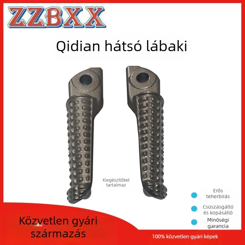 Motorkerékpár lábpedálok Vento Tornado250 és Rocketman250 | Alumíniumötvözet | Hátsó pedál | Porfestett bevonat