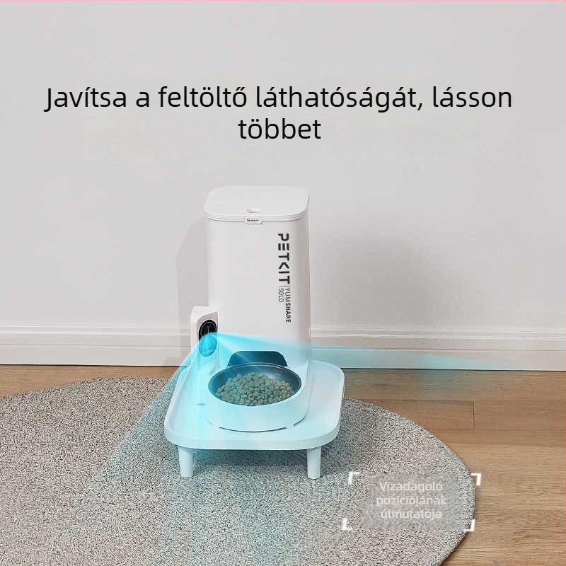 Xiaopei macska emelt etetőállványa – műanyag etetőasztal tál tartóval