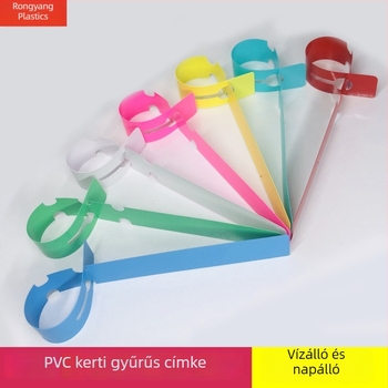 PVC színű növénycímkék – kör címkék készlet palántákhoz és fákhoz
