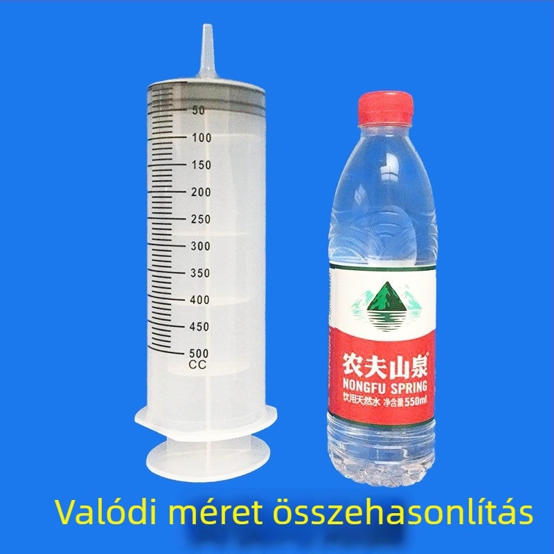 Idősek etetésére szolgáló klizmás fecskendő, műanyag, kézi etetés, 500 darabos csomag, akváriumhoz